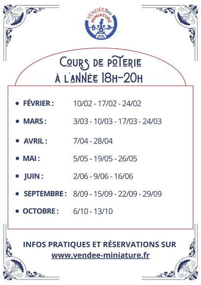 Programme poterie année